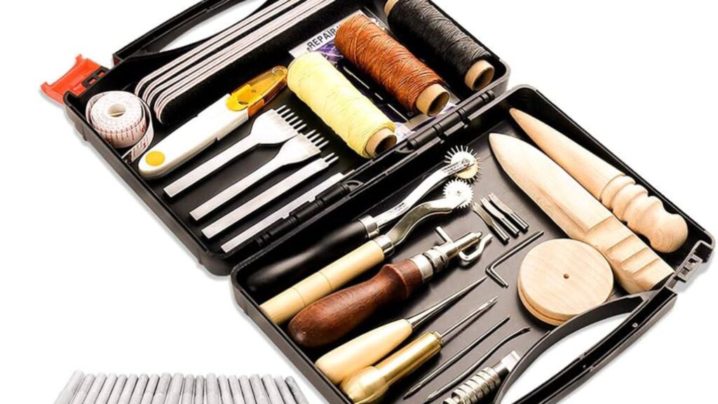 raw materials and tools for leather accessories